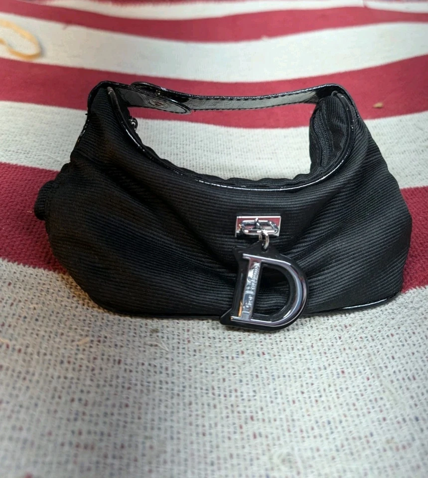 Mini bolso cosmético Christian Dior Revolution bolso negro bolsa de maquillaje Y2K Foto 1 de 4