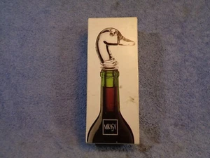 NOS MIKASA T 8236-900 Mallard Duck Head Austria Crystal Bottle Stopper - Picture 1 of 12