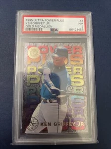 1995 KEN GRIFFEY JR Fleer Ultra Power Plus GOLD MEDALLION PSA 7 1:360 Packs Qty - Picture 1 of 2
