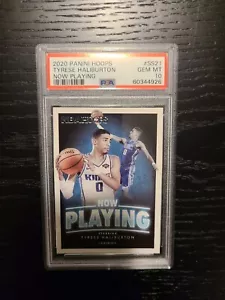Carta da basket 2020 Panini Hoops Tyrese Haliburton ora gioca rookie PSA 10 - Foto 1 di 1