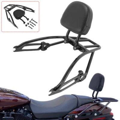 Sissy Bar Luggage Rack Backrest For Harley Street 500 750 XG500 XG750 2015-2023 - Image 1 of 4