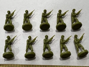 Axis & Allies D-day Board Game By Larry Harris 10 Green Infantry Piece Parts - Picture 1 of 2