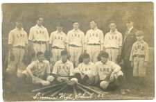RPPC NY Livonia Baseball Team 1908 Livingston County