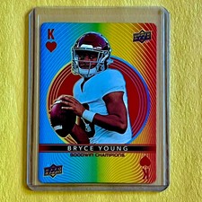 2022 Goodwin Champions BRYCE YOUNG "King of Hearts" ALABAMA / CAROLINA PANTHERS