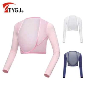 Womens Summer Base Layer Thin UPF Long Sleeve Ice Silk Sunscreen sleeve - Picture 1 of 12