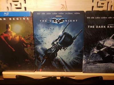 Limited Edition Steelbook Batman Begins, The Dark Knight & Knight Rises Blu-ray - Image 1 of 4