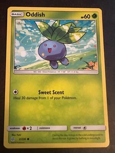 Oddish 2/236 Sm-Cosmic Eclipse Regular - Picture 1 of 2