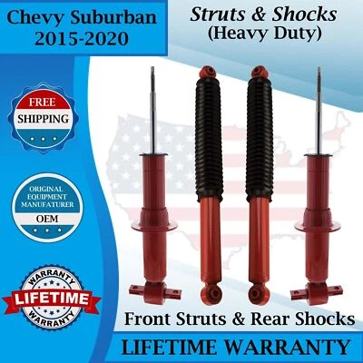 KYB OEM Front Strut & Rear Shock For 2015-2020 Chevy Suburban HD Lifetime Warra. Foto 1 de 4