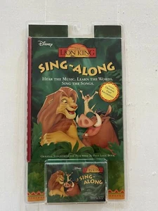 Vintage 1994 THE LION KING DISNEY SING ALONG BOOK & CASSETTE - BRAND NEW - ORIGI - Picture 1 of 2