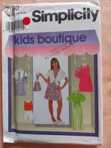 Simplicity 7980 Child's Dress/Top, Shirt, Pants/Shorts & Bag Pattern Size 12-16 - Picture 1 of 2