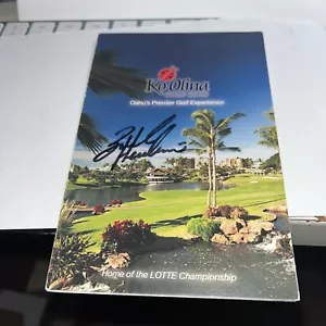 Brooke Henderson 2018-2019 Lotte Championship Signed Ko Olina GC. Scorekarte - Bild 1 von 1