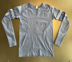 Ivivva By Lululemon Swiftly Long Sleeve Activewear Blue Tee, Size 14 - Picture 1 of 12