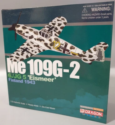 Dragon 50069 Me 109G-2 6./JG 5 Eismeer Finland 1943 Metal modello finito 1:72 - Immagine 1 di 2