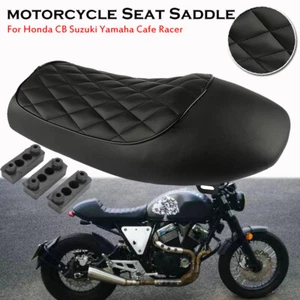 Motorcycle Seat Hump Vintage Saddle For Honda Suzuki Yamaha Cafe Racer Universal - Picture 1 of 9