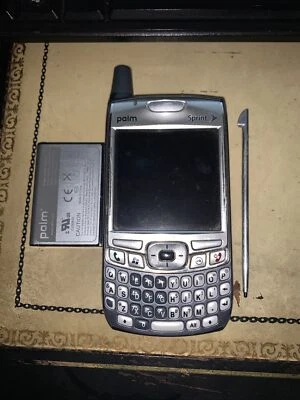 Palm Treo 700WX Silver Gray (Sprint) Smartphone with OEM Battery - Untested - Image 1 of 4