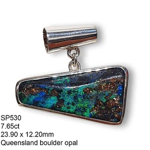 Natural Australian Opal Pendant Handmade 925 Sterling Silver Gift Jewelry SP530 - Picture 1 of 4