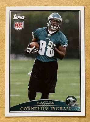 Cornelius Ingram Rookie 2009 Topps Football #415 Philadelphia Eagles EX - Image 1 of 3
