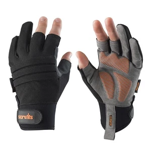 Scruffs Trade Precision Mens Work Padded Palm Gloves - Picture 1 of 2