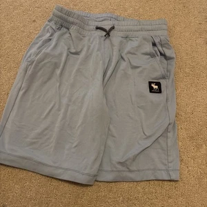 A&F abercrombie kids light blue soft athletic shorts boys 13/14 - Picture 1 of 5