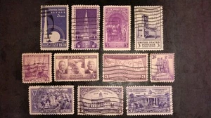 U.S. Commemorative 1938-39 Complete Set Used F-VF Cond. - Picture 1 of 8