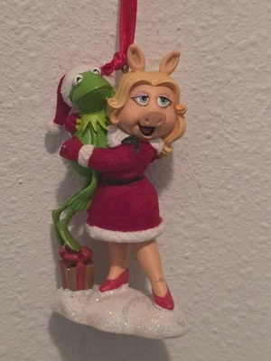 Disney Store Adorno de Navidad MUPPETS ~ MISS PIGGY & KERMIT~ ¡RARO!! Foto 1 de 4