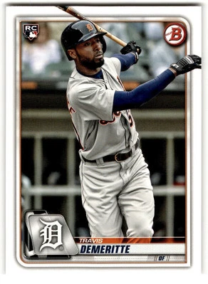 2020 Bowman Travis Demeritte Rookie #16 Detroit Tigers - Image 1 of 2