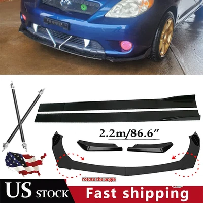 Front Bumper Lip Spoiler Splitter Car Body Rear For Toyota Highlander Foto 1 de 4