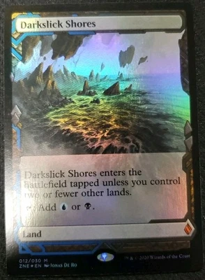 MTG *Darkslick Shores Foil X1* (LP) Zendikar Rising Expedition - Image 1 of 2