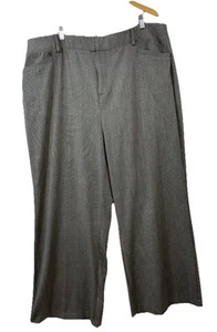 Torrid Damengröße 22 elegante Freizeithose vorne flach Tweed grau - Bild 1 von 11
