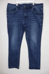 Mens The Perfect Jean NYC Jeans Blue Size 36x30 Slim Fit Cotton Blend Stretch - Picture 1 of 6