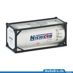 Contenedor cisterna negro blanco 20 pies "Nichicon" en 1:87 (H0) - Imagen 1 de 3