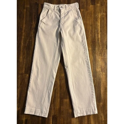 Everlane Women’s 0 Tall 24 x 27 Straight Leg Crop Pant High Rise Organic Cotton - Image 1 of 4