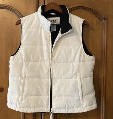 NUEVO SIN ETIQUETAS TRABAJO DEPORTIVO Mujeres Grande Plumón Pluma Puffer Chaleco Forrado de Vellón 12-14 Foto 1 de 4