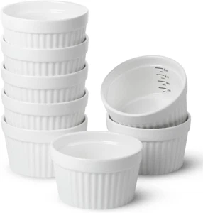 Btat- Ramekins, 8 Oz, Juego de 8, Ramekins para Hornear, Ramekin con Medida Ma - Imagen 1 de 12