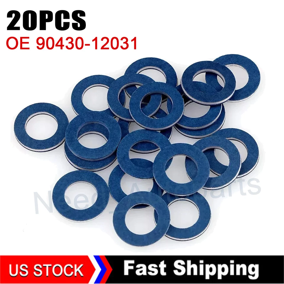 For Toyota Lexus OEM Oil Drain Plug Washer Gasket 90430-12031 [ Set of 20 ] - Image 1 of 4