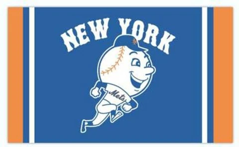 New York Mets Flag Large 3x5 Banner Logo Baseball MLB FREE SHIPPING Cover