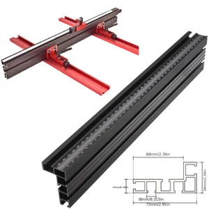 Multi T-track Table Saw Aluminum T-slot Miter Track Connector Woodworking Tool - Picture 1 of 27