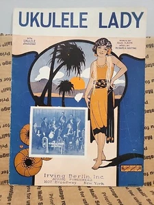 1925 "Ukulele Lady" Noten Irving Berlin Hawaii Perret Cover Henri Gendron - Bild 1 von 3