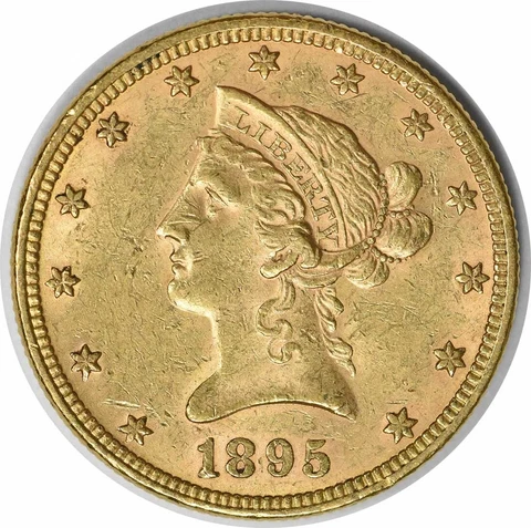 1895 $10 Gold Liberty Head AU Slider Uncertified #330 Cover
