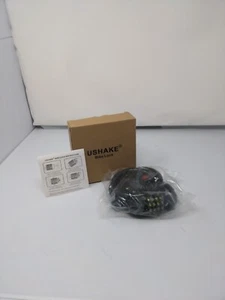 Ushake Bike Lock Cable Cable Basic Self Coiling Combination W/ Mounting Bracket - Picture 1 of 6
