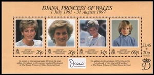 BIOT 1998 - Mi-N.o Bloque 10 ** - Estampillada sin montar o nunca montada - Muerte de la princesa Diana - Imagen 1 de 1