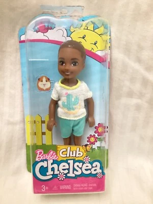 BARBIE CLUB CHELSEA AFRICAN AMERICAN BOY DOLL  RETIRED CACTUS SHIRT FHK94 NIP - Изображение 1 из 4