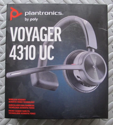 Plantronics Voyager 4310 UC Wireless Noise Cancelling Single Ear Headset - Image 1 of 4