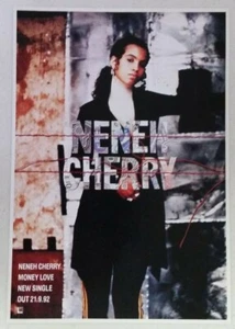 NENEH CHERRY "Money Love" Reino Unido single 1992 ~ revista vintage anuncio impreso - Imagen 1 de 1