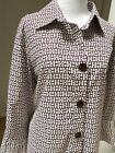 Foxcroft Dress Shirt Women 16W 3/4 Sl Button Up Wrinkle Free Shaped Chain Plus