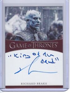 2019 Game of Thrones Richard Brake as the Night King Autograph Auto Quote