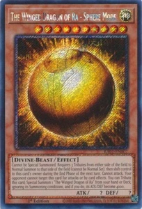 El Dragón Alado de Ra - Modo Esfera - RA01-EN007 - Secreto Platino Raro Yugioh - Imagen 1 de 1
