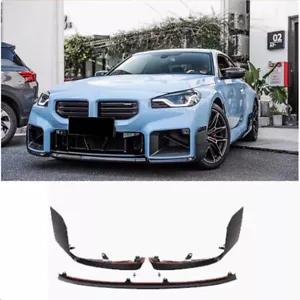 Alerón divisor de labios parachoques delantero estilo MP FIBRA DE CARBONO para BMW G87 M2 23+ - Imagen 1 de 6