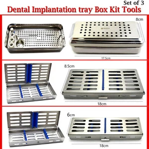 Sterilization Cassette Tray Box Racks Rubber Hold Instruments Turn Lock Surgical - Picture 1 of 7