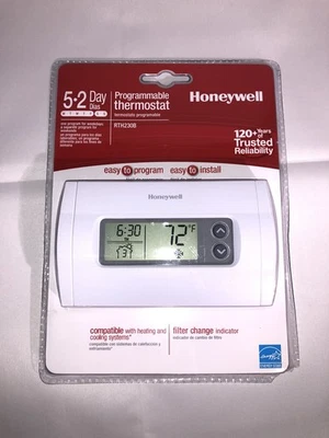 Honeywell Energy Star RTH230B1006 5-2 Day Programmable Thermostat Brand New - Image 1 of 4